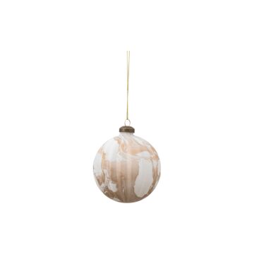 Tula Bauble Marbled Bronze (set Of 3) D100mm