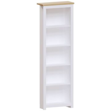 Vida Designs Arlington 5 Tier Bookcase, White