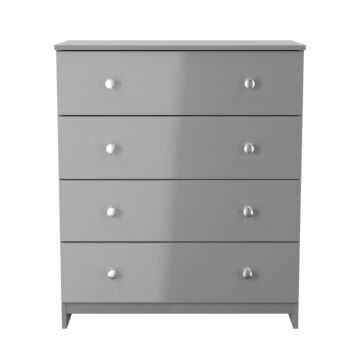 Yarmouth 4 Drawer Chest In Uniform Grey & Dusk Grey