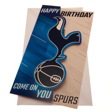 Tottenham Hotspur Fc Crest Birthday Card