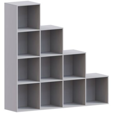 Durham 10 Cube Staircase Storage Unit, Grey