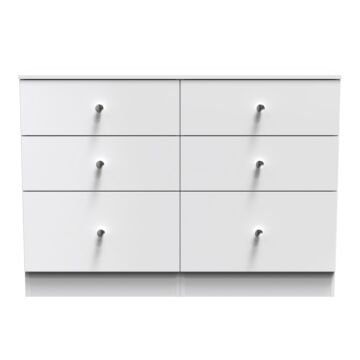 Yarmouth 6 Drawer Midi Chest In White