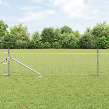Vidaxl Hexagon Fence 0.8x50 M Galvanised Steel, Vidaxl Fence Posts With Spike 13 Pcs Ø32 Mm 100 Cm Galvanised Steel