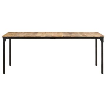 Vidaxl Dining Table 200x100x76 Cm Rough Mango Wood