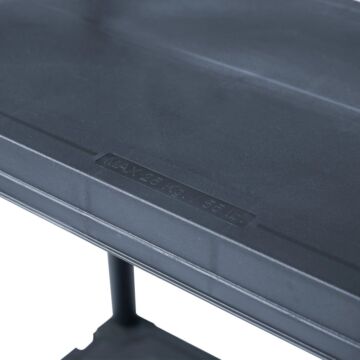 Vidaxl Storage Shelf Racks 5 Pcs Black 60x30x138 Cm Plastic
