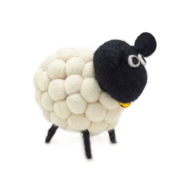 Little Felt Sheep - White