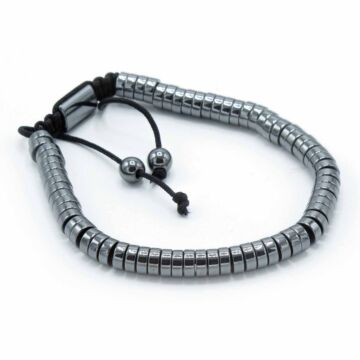 Magnetic Hematite Shamballa Bracelet - Circles