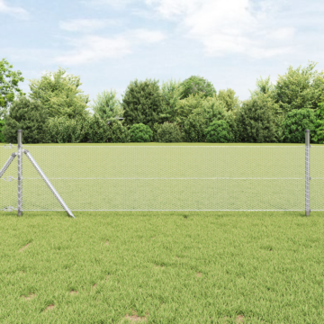 Vidaxl Hexagon Fence 0.6x100 M Galvanised Steel, Vidaxl Fence Posts 13 Pcs Ø32 Mm 100 Cm Galvanised Steel