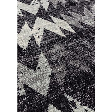 Nova 160x230cm Chevron Black Rug Nv28