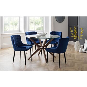 Luxe Velvet Dining Chair - Blue