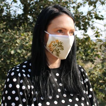 Reusable Fashion Face Covering - Golden Tree (adult)