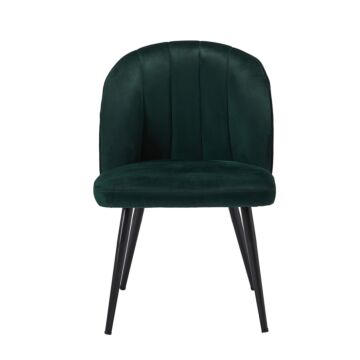 Orla Dining Chair Green (pack Of 2)