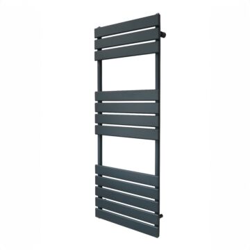 Flat Panel Towel Radiator – 1200mm X 450mm – Anthracite Grey