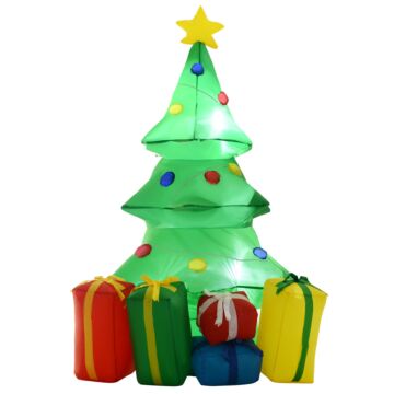 Homcom 1.5m Inflatable Christmas Tree W/led Lights