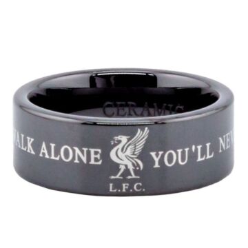 Liverpool Fc Black Ceramic Ring Small