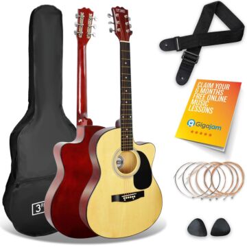 3rd Avenue Full Size Cutaway Acoustic Guitar Pack