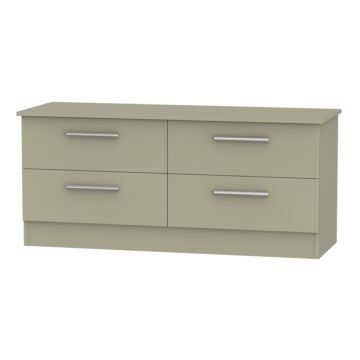 Contrast 4 Drawer Bed Box In Mushroom Matt