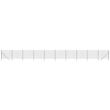 Vidaxl Wire Mesh Fence Anthracite 2.2x25 M Galvanised Steel