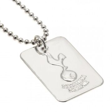 Tottenham Hotspur Fc Silver Plated Dog Tag & Chain