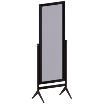 Vida Designs Nishano Rectangle Cheval Mirror, Black