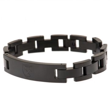 West Ham United Fc Black Ip Bracelet