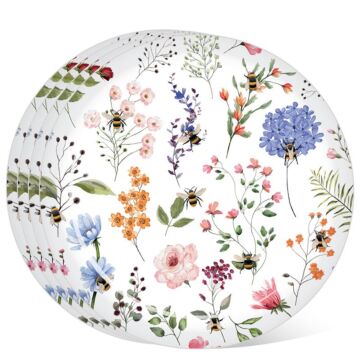 Recycled Rpet Set Of 4 Picnic Plates - Nectar Meadows
