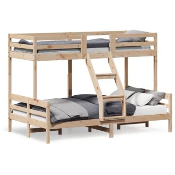 Vidaxl Bunk Bed 90x200/120x200 Cm Solid Wood Pine