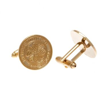 Celtic Fc Gold Plated Cufflinks