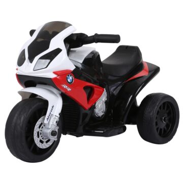 Homcom Electric Motorbike For Kids Ride On Bmw Motorbike W/headlights And Music, 6 V-red