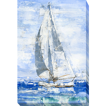 Blue Sails I By Ethan Harper - Canvas Print
