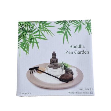 Buddha Zen Garden Self Assembly White 16cm