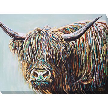 Woolly Highland Cow I By Carolee Vitaletti - Canvas Print