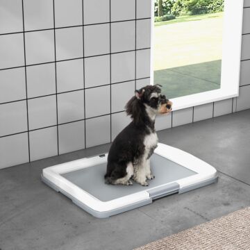Pawhut Dog Toilet Tray For Training Dogs, 63 X 49 X 6cm