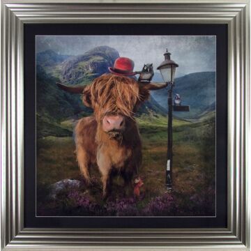 Highland Cow By Matylda Konecka - Framed Art