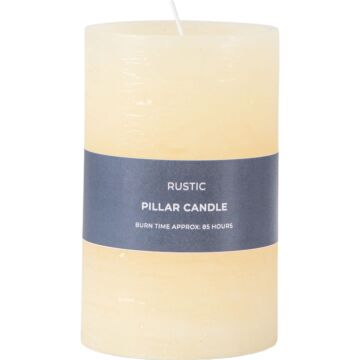 Pillar Candle Rustic Ivory 90x90x140mm