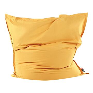 Extra Large Bean Bag Yellow Lounger Zip Giant Beanbag Beliani