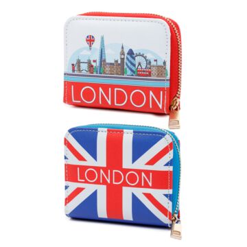 Small Zip Around Wallet - London Icons