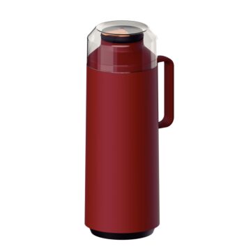Tramontina Thermal Flask With Cup Lid, Interior Glass Container, Red, 1.0l