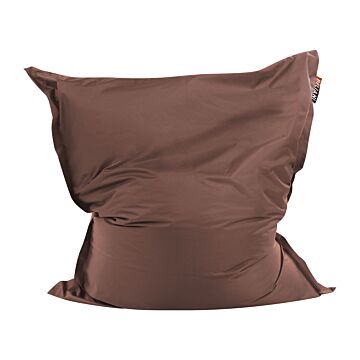 Cover For Large Bean Bag Brown Nylon 180 X 230 Cm Lounger With Zip Velcro Giant Beanbag Beliani