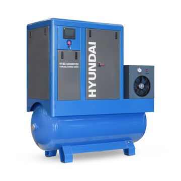 Hyundai 15hp 500l Permanent Magnet Screw Air Compressor With Dryer And Variable Speed Drive | Hysc150500dvsd