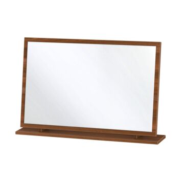 Contrast Large Desktop Mirror In Noche Walnut