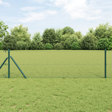 Vidaxl Hexagon Fence Green 0.8x100 M Steel