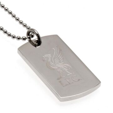 Liverpool Fc Engraved Dog Tag & Chain Lb