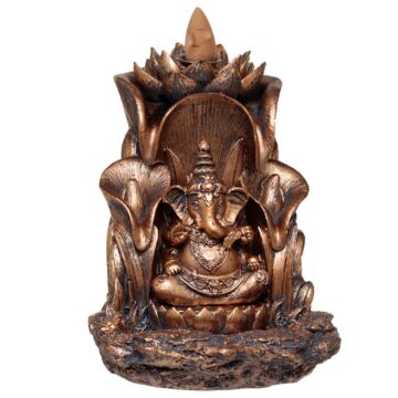 Backflow Incense Burner - Lotus Ganesh