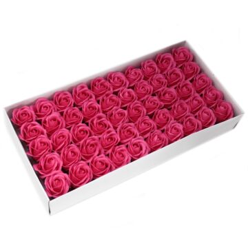 Craft Soap Flowers - Med Rose - Rose - Pack Of 10