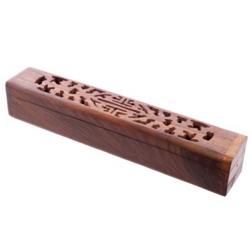 Decorative Sheesham Wood Carved Incense Box
