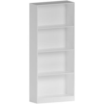 Vida Designs Cambridge 4 Tier Large Bookcase, White