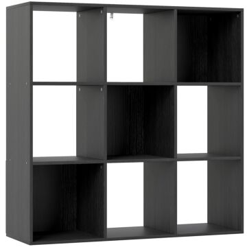 Homcom Nine-cube Storage Shelf - Black