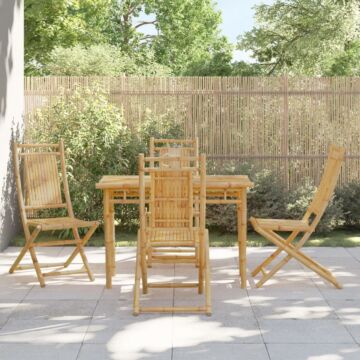 Vidaxl Folding Garden Chairs 4 Pcs 46x66x99 Cm Bamboo