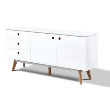 Belgium Sideboard White 2doors & 3 Drawers